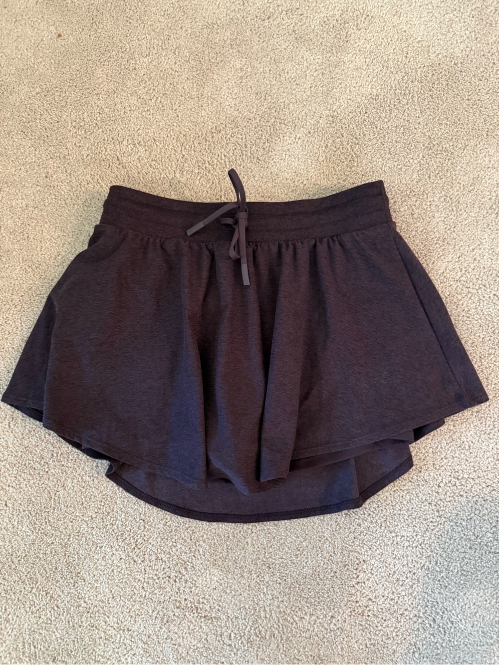 Fabletics Plum Layered Drawcord Skort